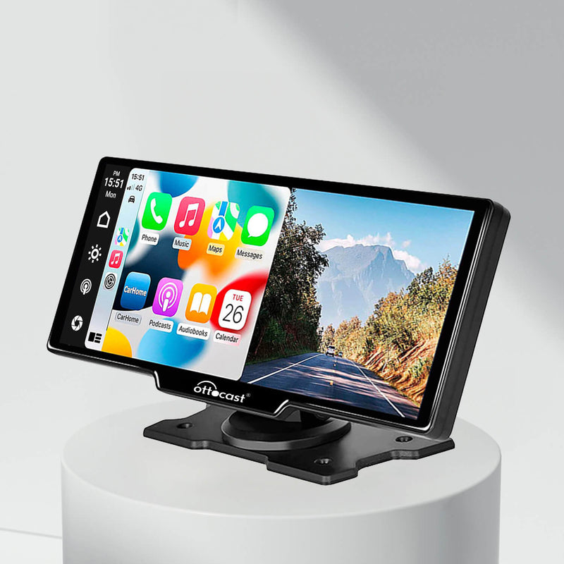 Ottoscreen Portable 10" Apple CarPlay & Android Auto Car Display Screen