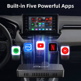 (Today Special Offer $40 OFF) Play2Video Pro Wireless CarPlay/ Android Auto Adapter With YouTube & Netflix