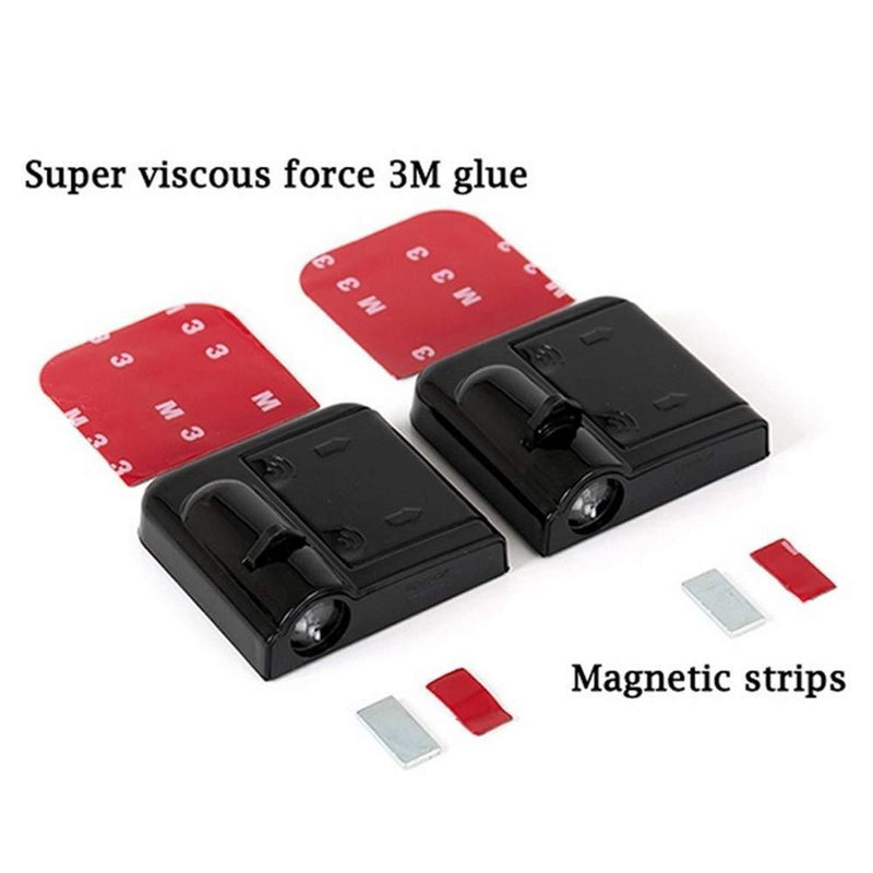 Autobeam Wireless Car Puddle Projector Lights (Pack of 2)