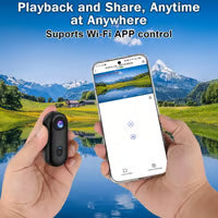 Wearable Necklace 1080P Thumb Action Camera with Spring Clip