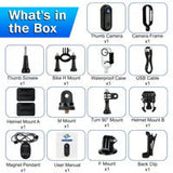 Wearable Necklace 1080P Thumb Action Camera with Spring Clip