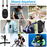 Wearable Necklace 1080P Thumb Action Camera with Spring Clip